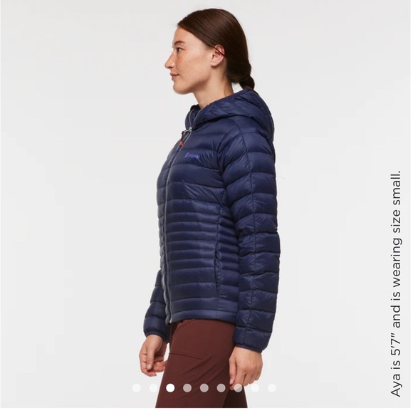 Cotopaxi Women's XL Fuego Hooded Down Jacket Puffer Maritime Blue NWT Puff Puffy - Picture 8 of 16